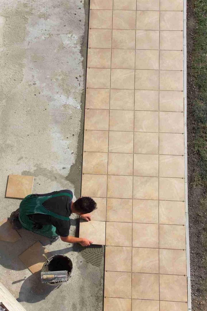 Pose de carrelage Le Porge